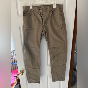 Levi 505 36x34 Khaki/Tan Jeans